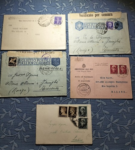 Storia postale luogotenenza - storia, postale.