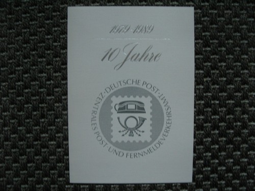 Foglio commemorativo ddr 10 - foglio,