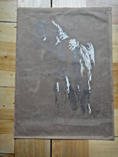 XIX secolo-GIUSEPPE PALIZZI Pittore-Bozzetto-Cavallo-Lanciano-Abruzzo+