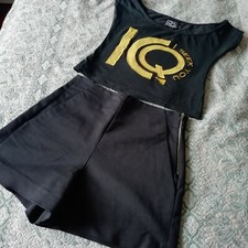 pantaloni shorts ZARA neri