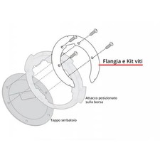BF02 FLANGIA GIVI PER BORSE DA