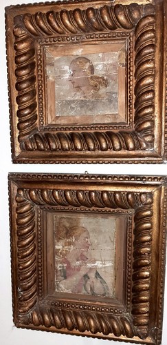 Coppia dipinti tavola xiv xv - coppia, xiv/xv