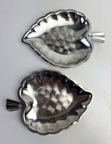 Pair stainless steel leaf