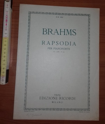 Brahms rapsodia per - rapsodia,