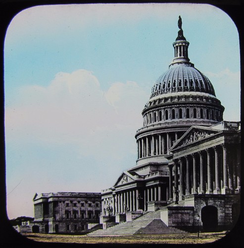 Glass magic lantern slides - magic,