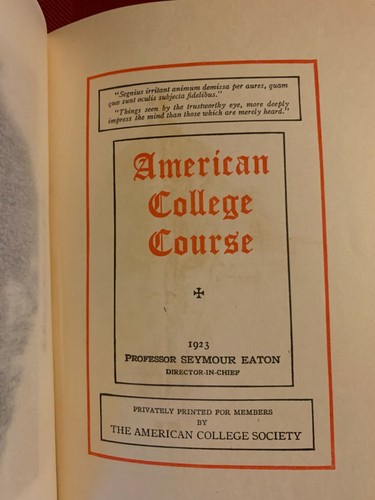 American college course - american,