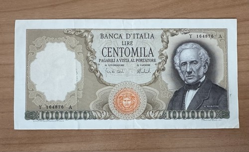 100000 lire manzoni 1974