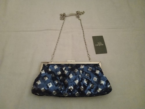 Pochette cerimonia blu - da, con