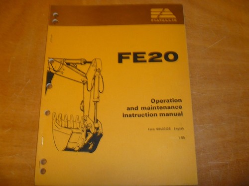 Fiat allis fe20 manuale - fiat-allis,