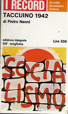 WW2 - P. Nenni: "TACCUINO 1942"