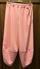 Pantalone donna modella alla turca color rosa tenue