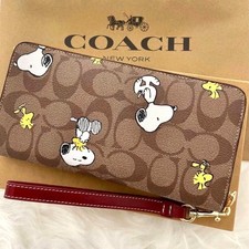 Coach peanuts long zip - coach, x