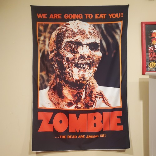 Zombie banner 2x3 - piedi, arazzo