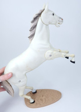 The Lone Ranger Cavallo Argento con Base Piastra Supporto Vintage 1973 Gabriel Ind (V2)