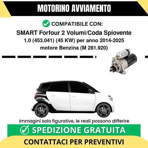 Motorino avviamento smart - motorino,