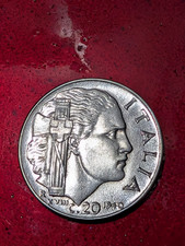1940 ITALY 20 CENTESIMI #204