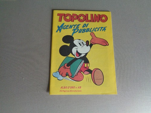 Topolino agente pubblicita - topolino, di