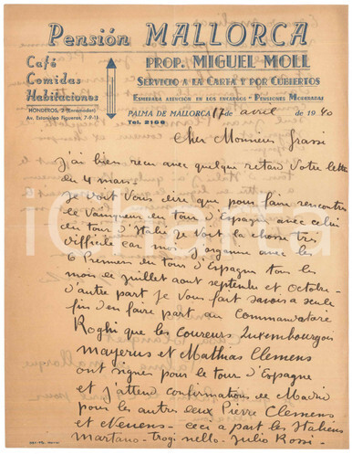 1940 ciclismo palma - palma, de