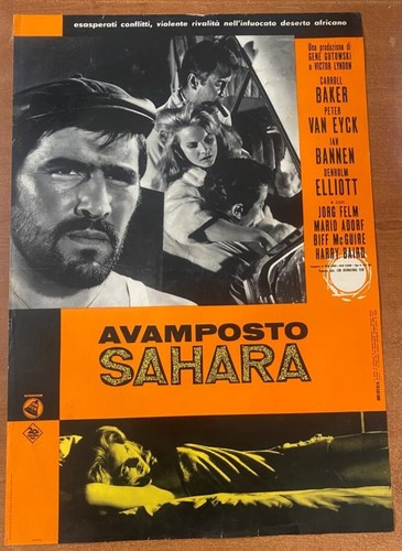 Fotobusta avamposto sahara - avamposto,