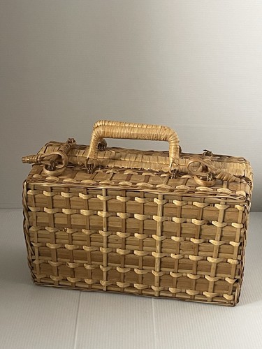 Borsa vintage retrò vimini
