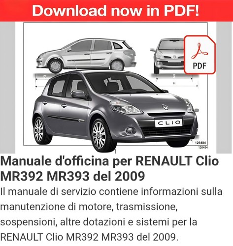 Manuale officina ita renault - manuale,