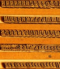 Police de Caractères à dorer