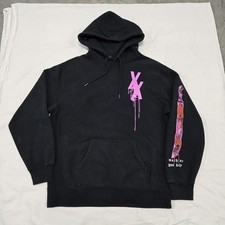 Felpa con cappuccio taglia GRANDE Machine Gun Kelly Love Race nera machete grafica maglione MGK XX