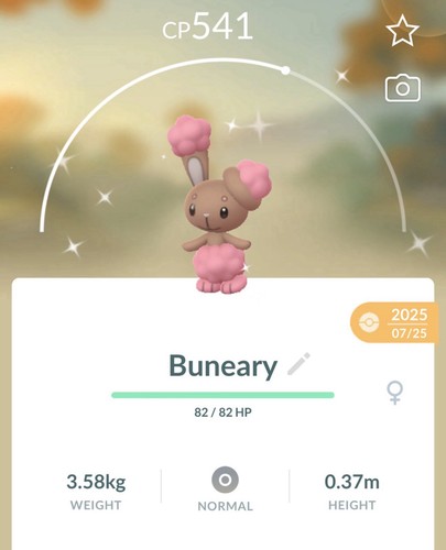Shiny buneary pokemon - shiny, go