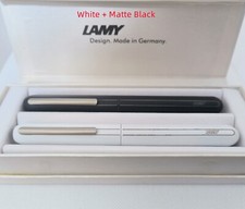 Penna stilografica LAMY Dialog 3 serie 14K (1 bianco, 1 nero opaco, 2 pezzi in 1 scatola)