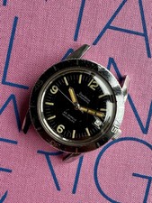 Vintage Diver Dima Watch - Black Glossy Dial - 1960 Circa