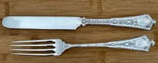 COLTELLO E FORCHETTA TIFFANY PERSIANO STERLING ABBINATO GIOVENTÙ