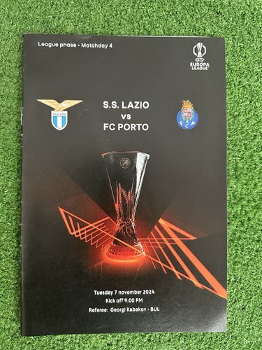 Lazio match program - lazio, vs