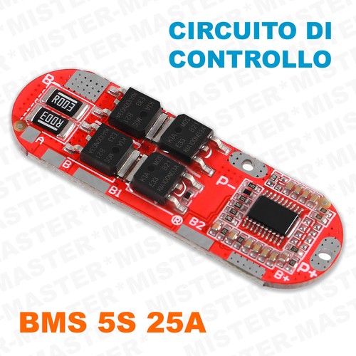 Bms 25a 21v circuito - 21v, di