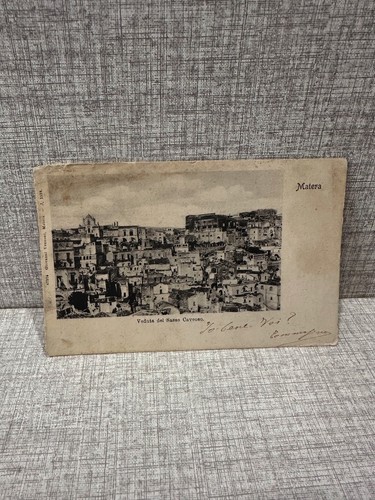Cartolina antica matera veduta - antica,