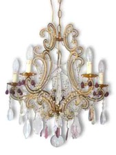 Antico lampadario vintage
