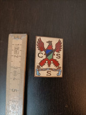 Medaglietta spilla smaltata vintage centro sciistico Sestriere - B2