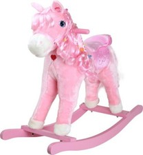 CAVALLO A DONDOLO IN PELUCHE