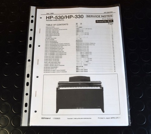 Roland 530 330 service - hp-530,