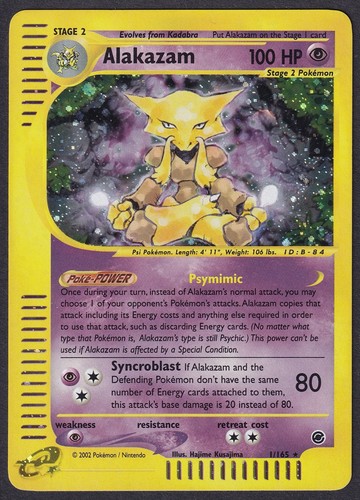 Pokemon alakazam 165 holo - alakazam,