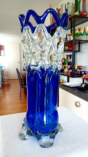 Grande vaso pesante vetro - grande, in