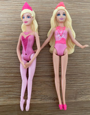 2 giocattoli Mattel Mini Barbie Principessa Ballerina Bambola