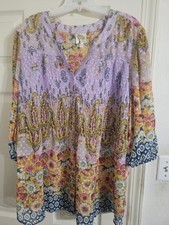 blusa fico e fiori taglia 2X