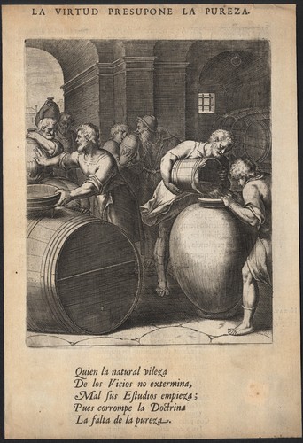 1733 gravure emblême - gravure,