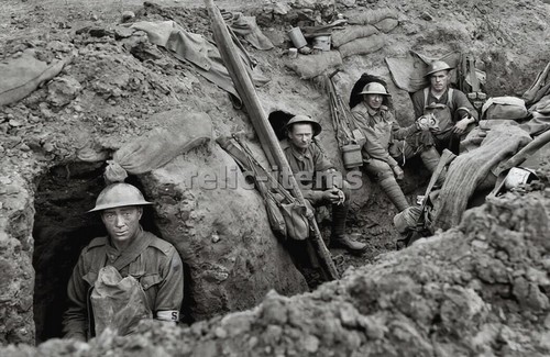 Foto ww1 fronte trincea - foto,