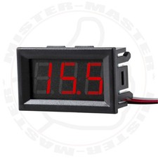 VOLTMETRO DIGITALE DA PANNELLO 0,56 LED ROSSO 0–99V DC PER AUTO MOTO ELETTRONICA