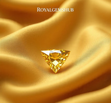Diamante colore giallo taglio triangolo naturale 3 ct VVS1 grado D + 1 omaggio