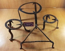 tripode in ferro battuto e inchiavardato epoca 800 4 pezzi