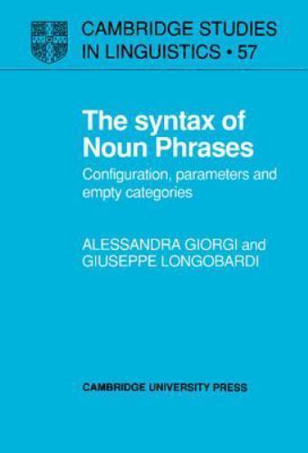 The syntax noun - the, phrases