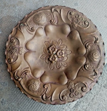 Antico piatto RAME sbalzato  grande originale d'epoca vintage Ossola 