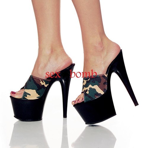 Sexy sabot sandali mimetici - sandali,
